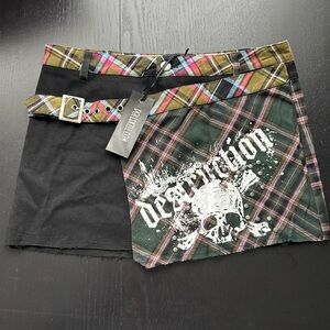 Dolls Kill Just Destruction Mini Skirt